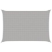 vidaXL Solsätt segel Ljusgrå och vit. 4 x 6 m HDPE