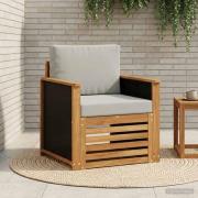 vidaXL Utomhus Mellansoffa Naturlig