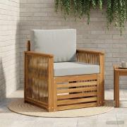 vidaXL Utomhus Mellansoffa Naturlig