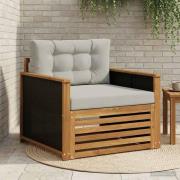 vidaXL Utomhus Mellansoffa Naturlig