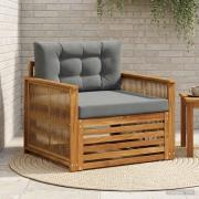 vidaXL Utomhus Mellansoffa Naturlig