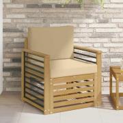 vidaXL Utomhussoffset Polyester Vit