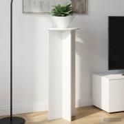vidaXL Växtställ 2 pcs Vit högglans Ø40 x 100 cm Konstruerat trä