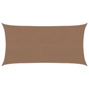 vidaXL Solsätt segel Taupe 2,5 x 6 m HDPE