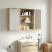 vidaXL Badrumsväggskåp Sonoma-ek 40 x 10 x 50 cm Konstruerat trä