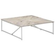 vidaXL Soffbord 110x110x36 cm massivt mangoträ