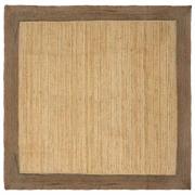 vidaXL Områdesmattor Grå 200 x 200 cm Jute