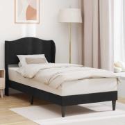 vidaXL Sängram med huvudgavel Svart 80 x 200 cm Sammet
