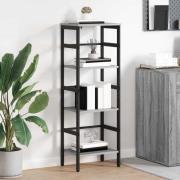 vidaXL Hyllsystem Grå Sonoma 40 x 29,5 x 115 cm Konstruerat trä