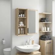 vidaXL Badrumsväggskåp Sonoma-ek 30 x 14 x 70 cm Konstruerat trä