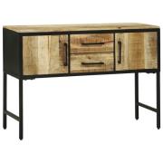 vidaXL Konsolbord med låda Brun 100 x 35 x 70 cm Massivt mangoträ