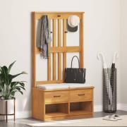 vidaXL Hallträd SANDNES 87x40x159,5cm massiv träfuru