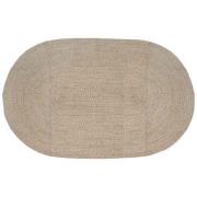 vidaXL Områdesmattor Vit 205 x 305 cm Jute