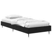 vidaXL Sängram Svart ek 80 x 200 cm Konstruerat trä