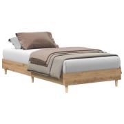 vidaXL Sängram Artisan-ek 80 x 200 cm Konstruerat trä