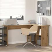 vidaXL Skrivbord Artisan Ek 142 x 102 x 73 cm Konstruerat trä