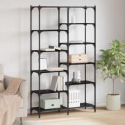 vidaXL Hyllsystem Svart ek 100 x 32 x 170 cm Konstruerat trä