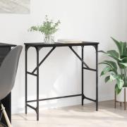 vidaXL Konsolbord Svart Ek 75 x 32 x 75 cm Konstruerat trä