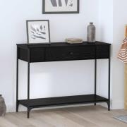 vidaXL Konsolbord Övrigt Svart ek 100 x 34.5 x 75 cm Konstruerat trä