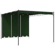 vidaXL Paviljong 4 x 3 x 2,3 m Grön Polyester och Stål