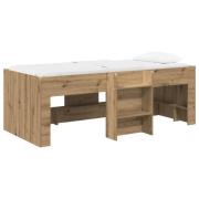 vidaXL Barns hög sängram 2 pcs Artisan-ek 98,5 x 200 cm