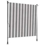 vidaXL Utomhus rullgardin Antracit och vitt 100 x 270 cm