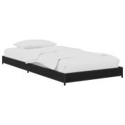 vidaXL Sängram Svart ek 80 x 200 cm Konstruerat trä