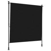 vidaXL Utomhus rullgardin Svart 150 x 270 cm