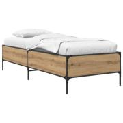 vidaXL Sängram Artisan-ek 80 x 200 cm Konstruerat trä