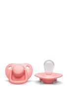 Filibabba 2-Pack Pacifiers -  0-6 Months Rosa