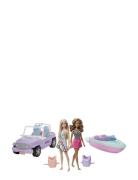 Barbie Dolls And Vehicles Multi/patterned