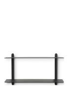 Nivo Shelf Large F Black Ash/ Black Home Furniture Shelves Black Gejst