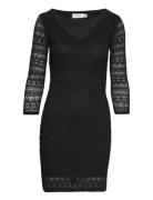 Vila Vichikka Lace 3/4 Short Dress Svart