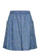 Soft Gallery Sgdizzy Chambray Skirt Blå