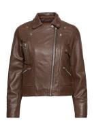 Jofama Kaley Leather Biker Brun