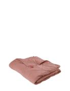Plaid Cotton W/Linentassels Home Textiles Bedtextiles Bedspread Pink C...