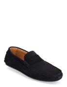 Selected Homme Slhsergio Suede Penny Driving Shoe B Marinblå