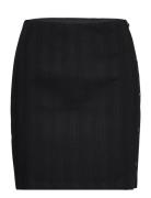 Calvin Klein Jeans Badge Rib Elongated Skirt Svart