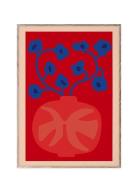 The Red Vase - 70X100 Home Decoration Posters & Frames Posters Botanic...