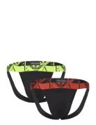 Emporio Armani Men's Knit 2-Pack Jockstrap Svart