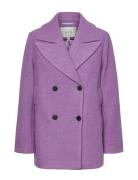 YAS Yasinferno Wool Mix Jacket Lila