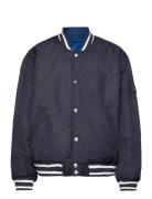 Tommy Hilfiger Reversible Jacquard Bomber Blå