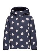 Tom Tailor Softshell Printed Heart Jacket Marinblå