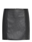 ONLY Onlleni Faux Leather Slit Skirt Pnt Noos Svart