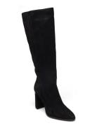 Calvin Klein Cup Heel Knee Boot 80-Sue Svart