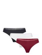 Tommy Hilfiger 3P Thong Burgundy