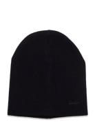 Superdry Knitted Logo Beanie Hat Svart