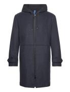 FRENN Paavo Wool Parka Coat Marinblå