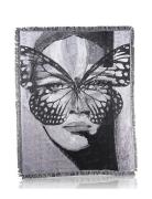 Secret Butterfly - Jacquard Plaid Home Textiles Cushions & Blankets Bl...