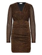 Vila Vijaade L/S V-Neck Dress/Dc Brun